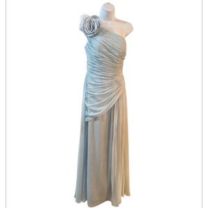 Fehaute Blue Chiffon Dress